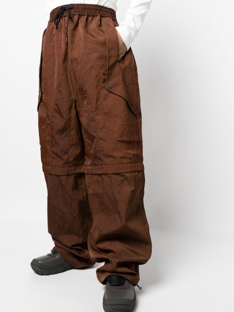 Brown Telly Wide-leg Cargo Trousers