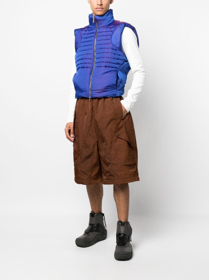 Brown Telly Wide-leg Cargo Trousers