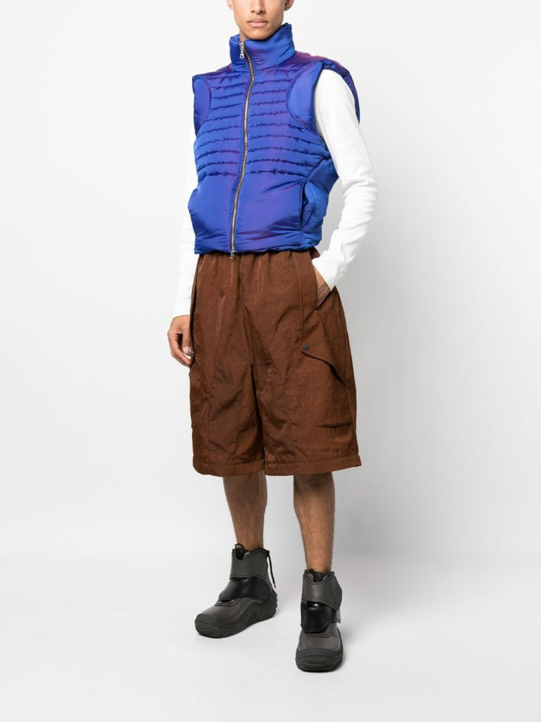 Brown Telly Wide-leg Cargo Trousers