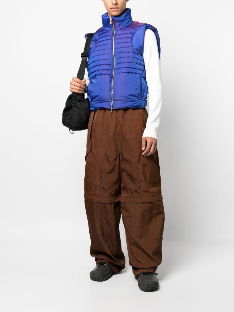 Brown Telly Wide-leg Cargo Trousers