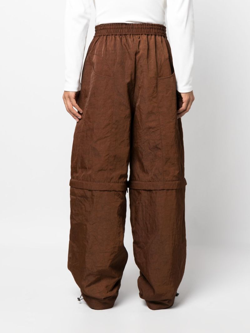 Brown Telly Wide-leg Cargo Trousers