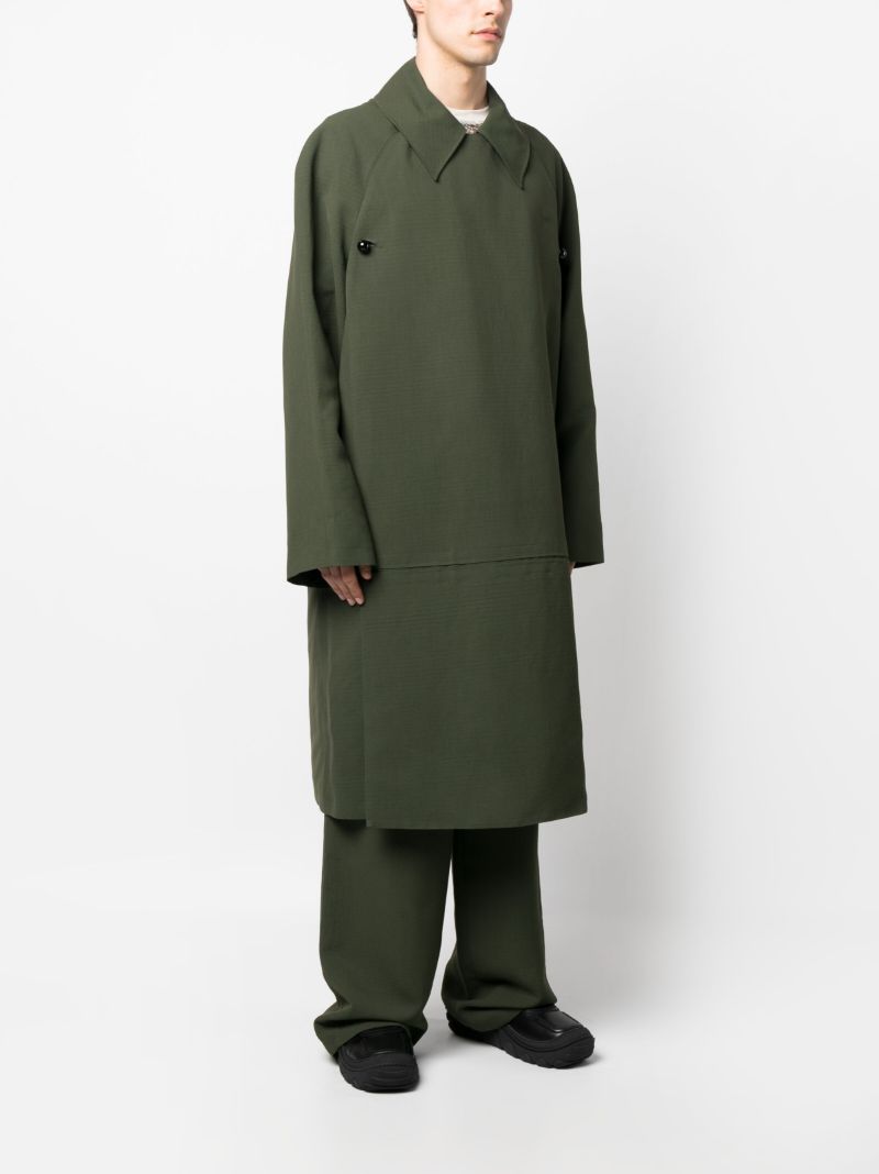 Green Double-breasted Coat