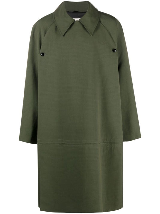 Green Double-breasted Coat