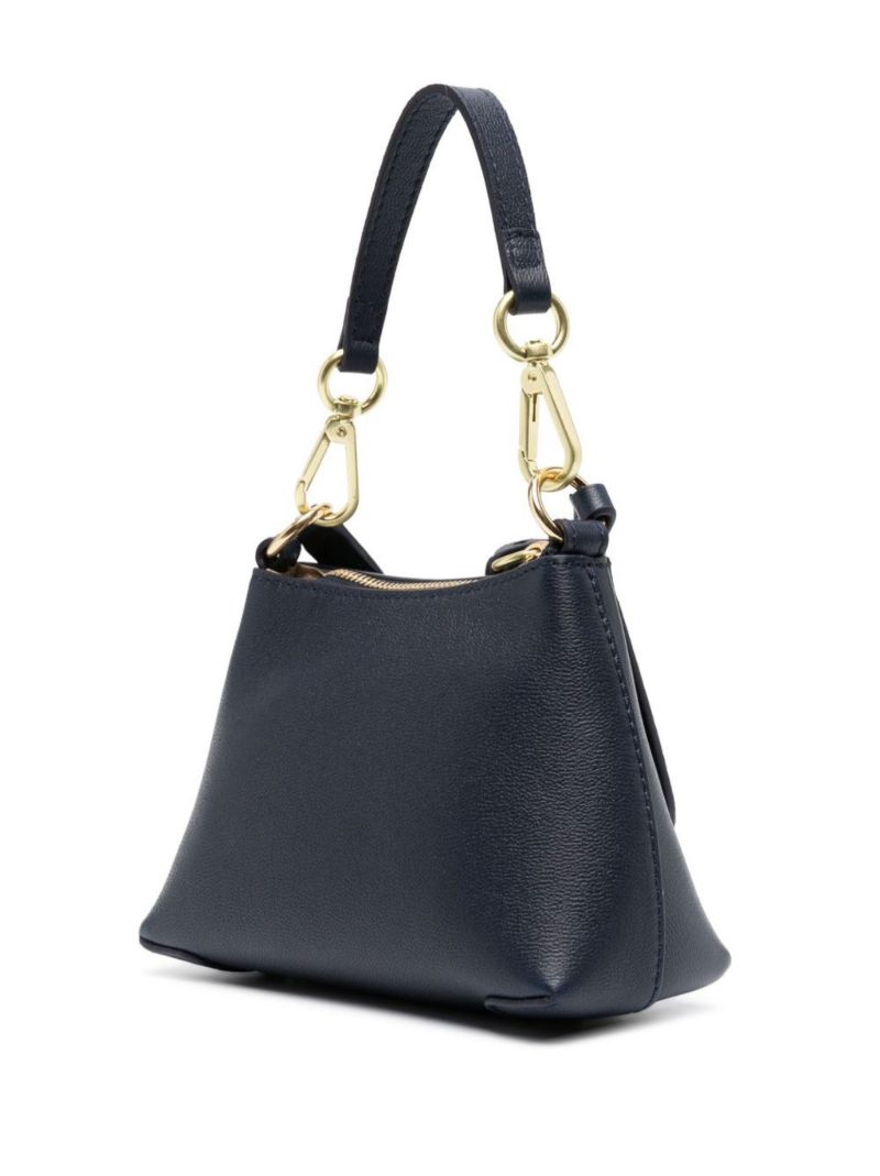 Blue Joan Leather Shoulder Bag