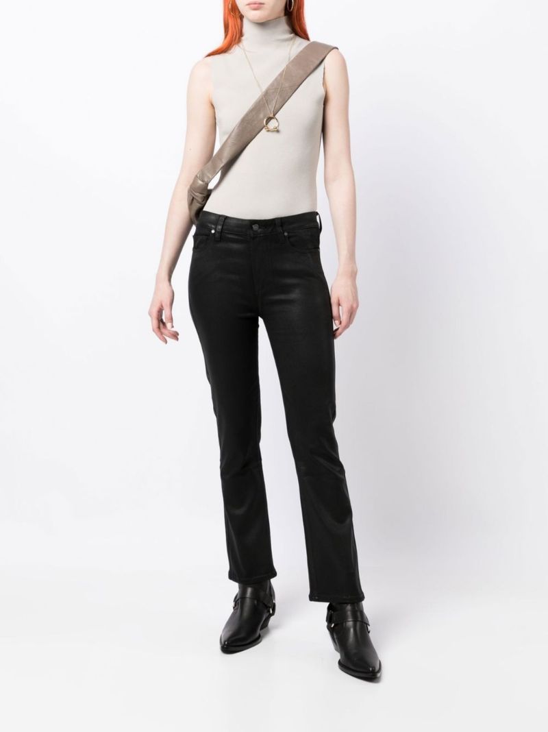 Black Claudine Flared Trousers