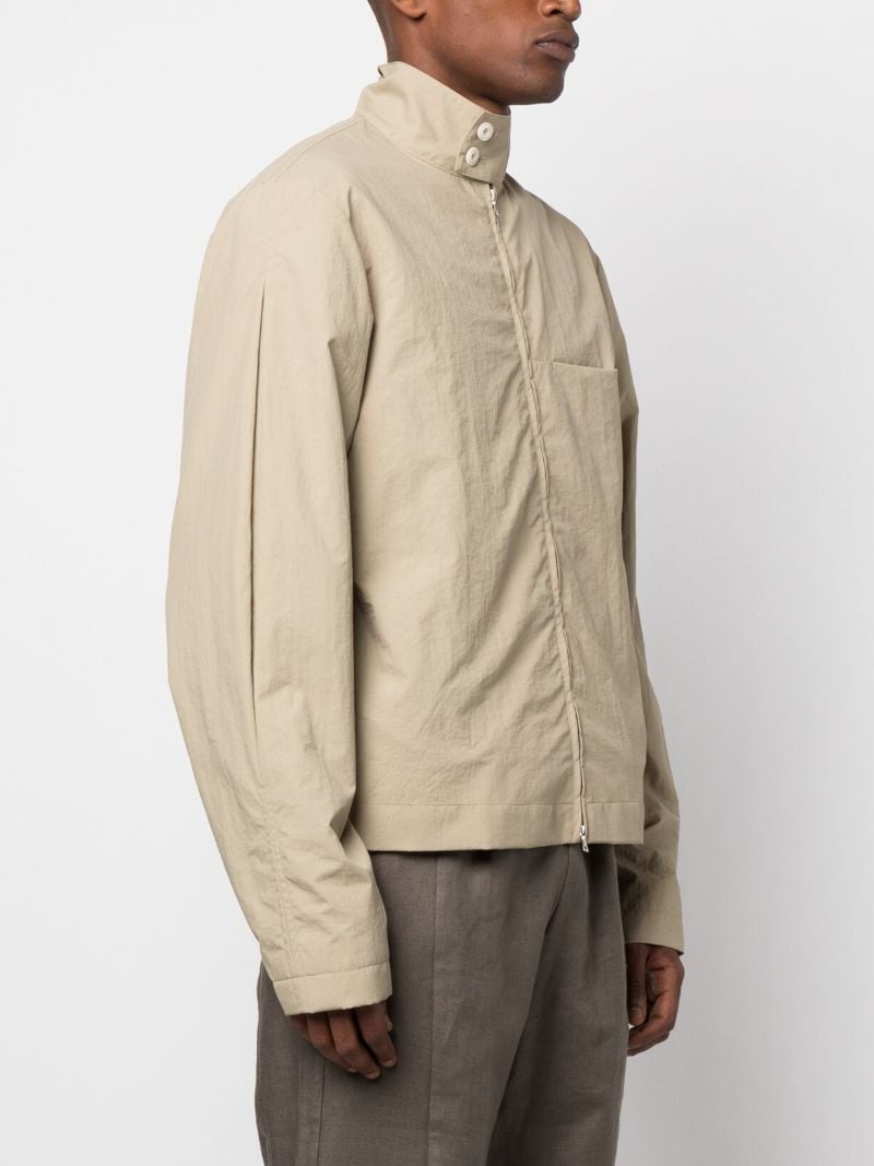 Neutral Technical Zip-up Jacket