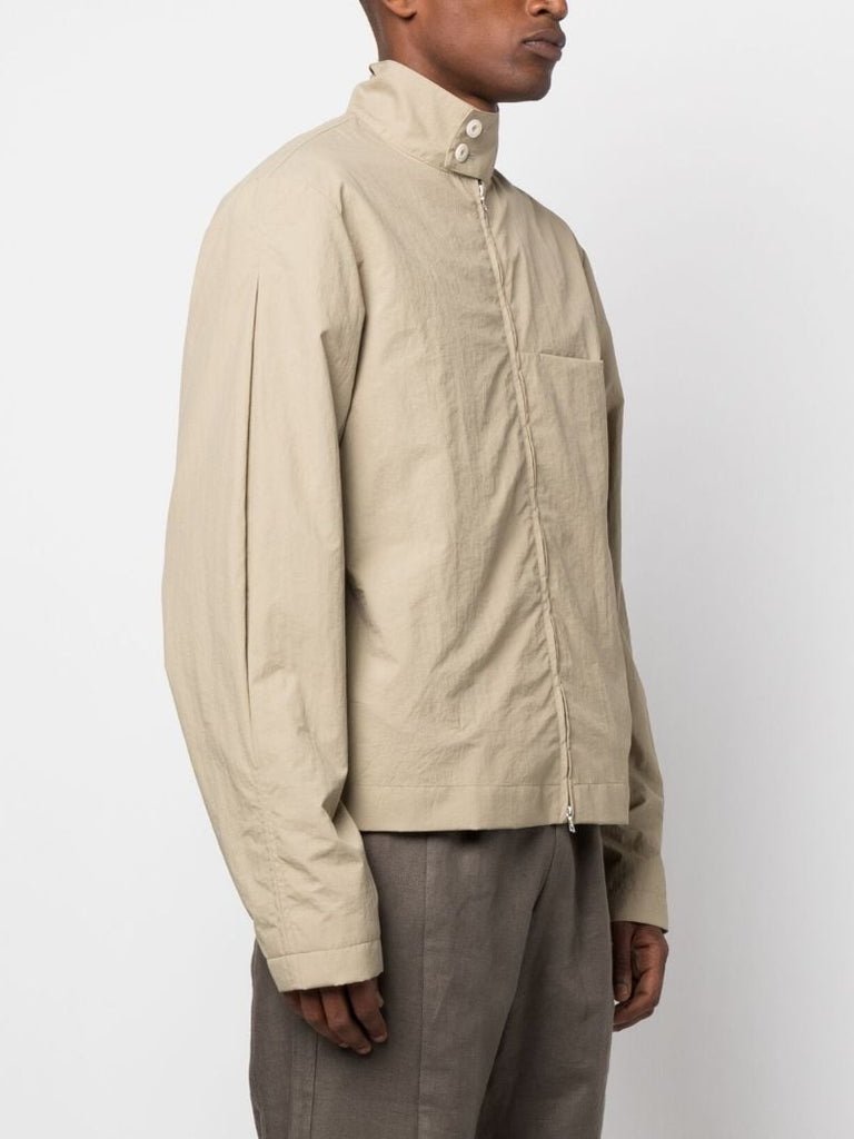 Neutral Technical Zip-up Jacket