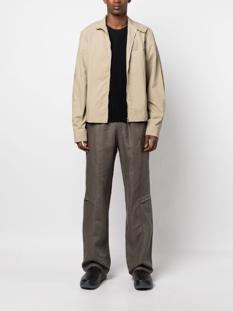 Neutral Technical Zip-up Jacket