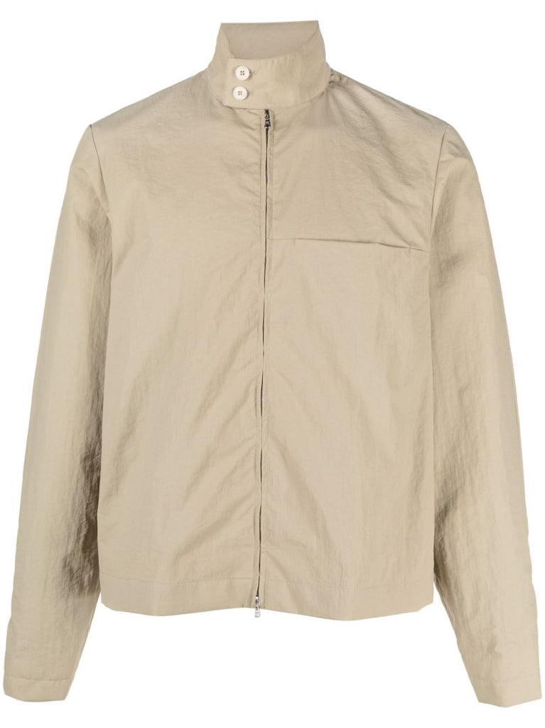 Neutral Technical Zip-up Jacket