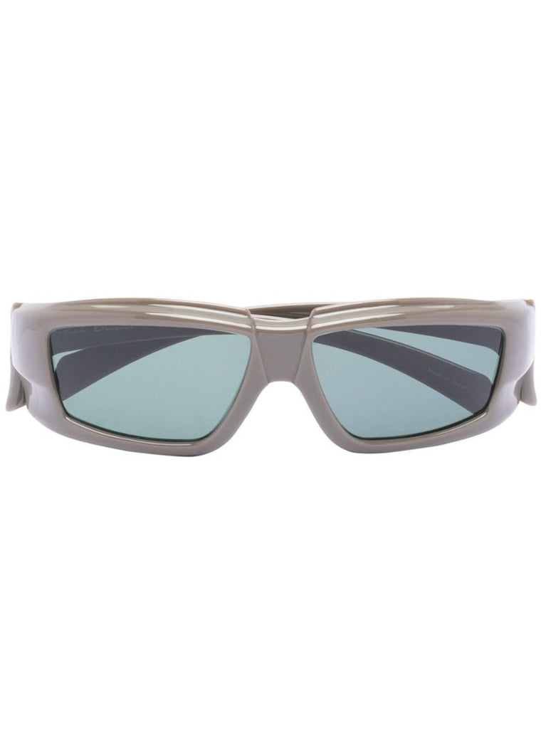 Grey Rectangle Frame Sunglasses