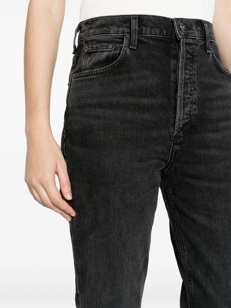 Black Freya High-rise Slim Jeans