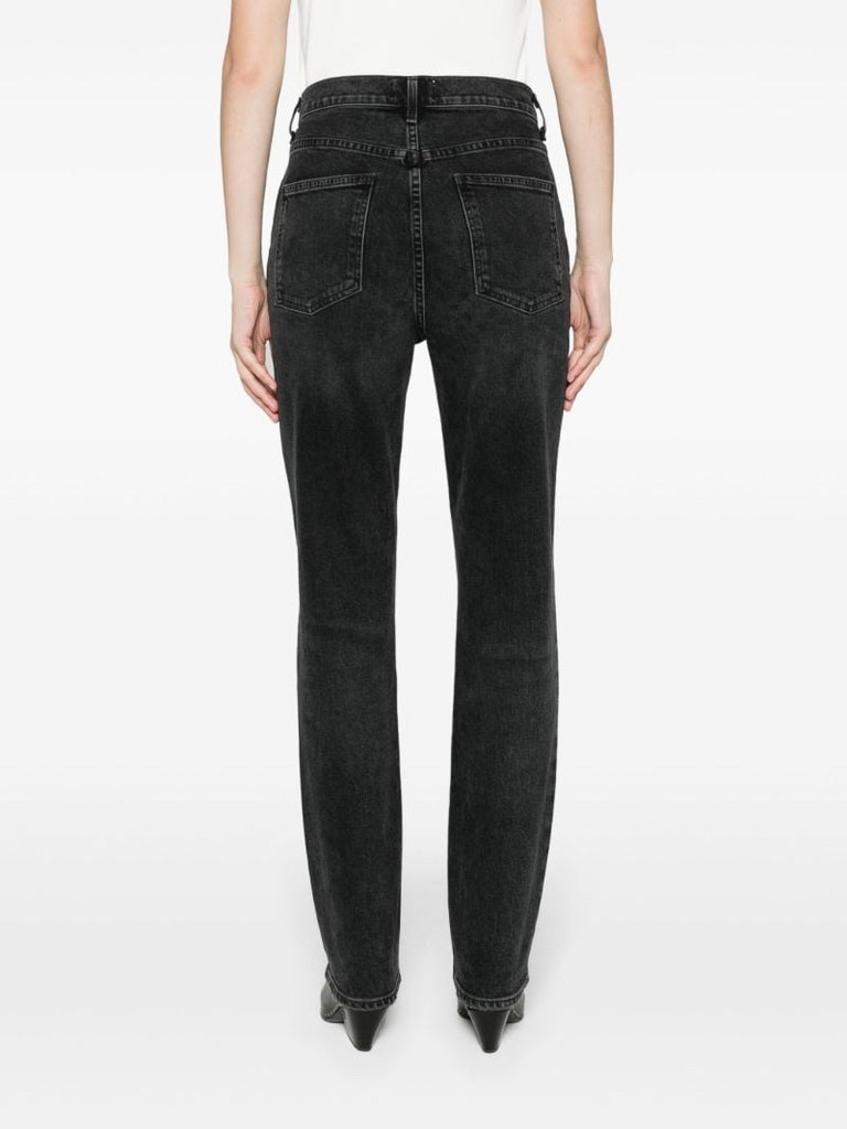 Black Freya High-rise Slim Jeans