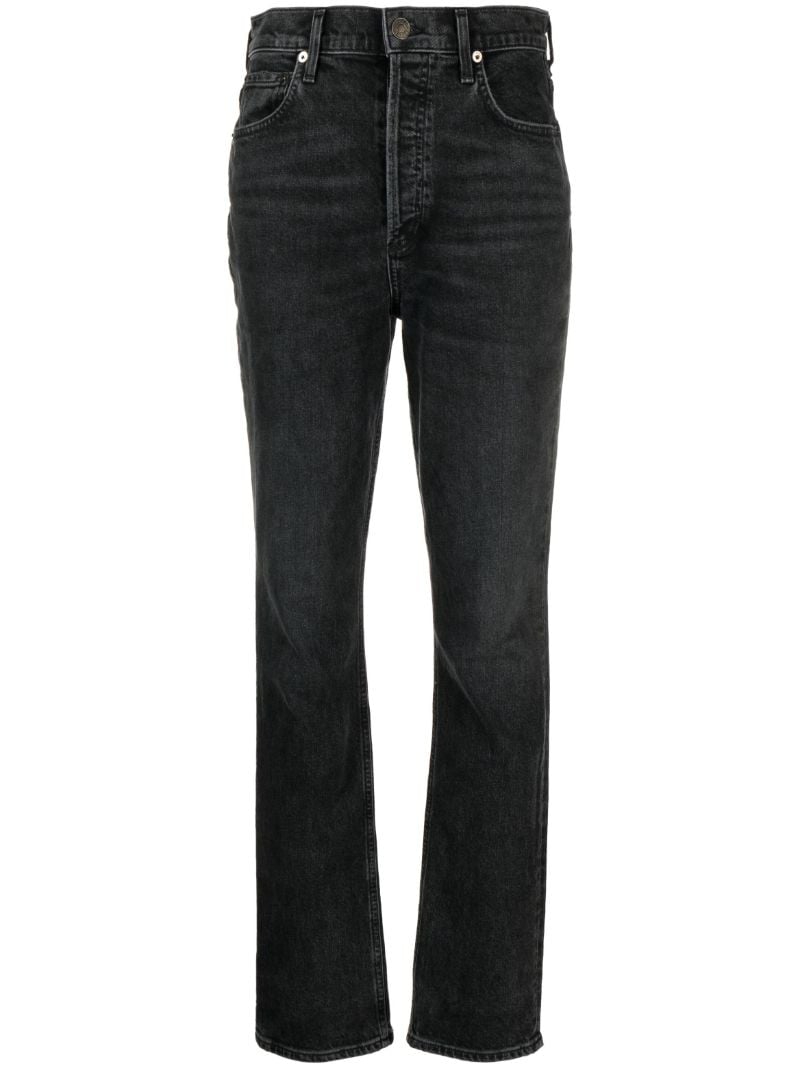 Black Freya High-rise Slim Jeans