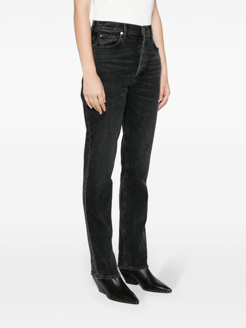 Black Freya High-rise Slim Jeans