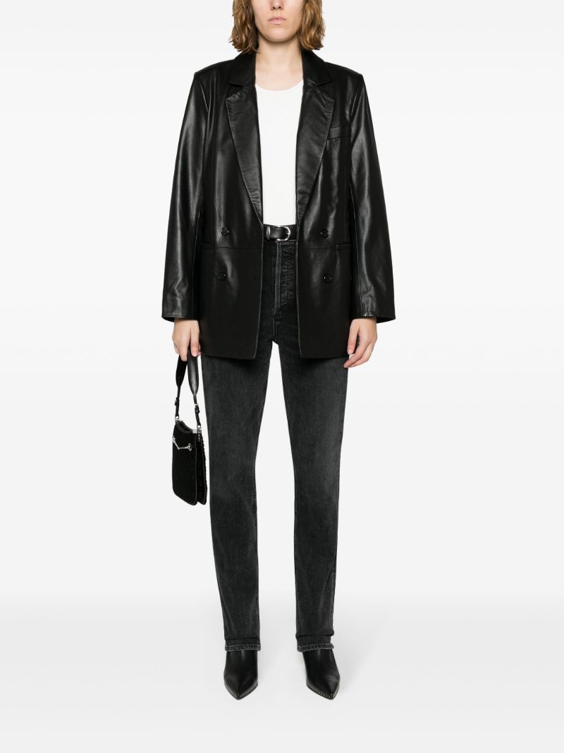 Black Freya High-rise Slim Jeans