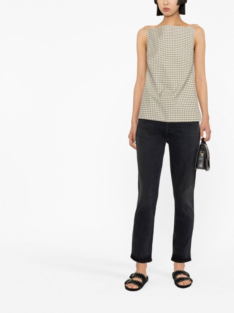 Black Charlotte Straight-leg Jeans