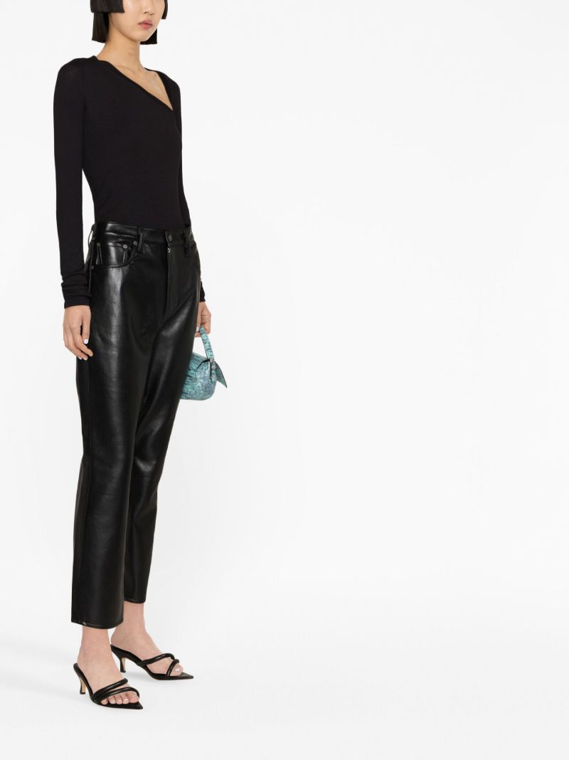 Black Jolene Straight-leg Trousers