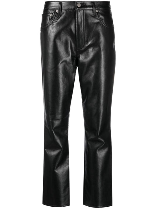 Black Jolene Straight-leg Trousers