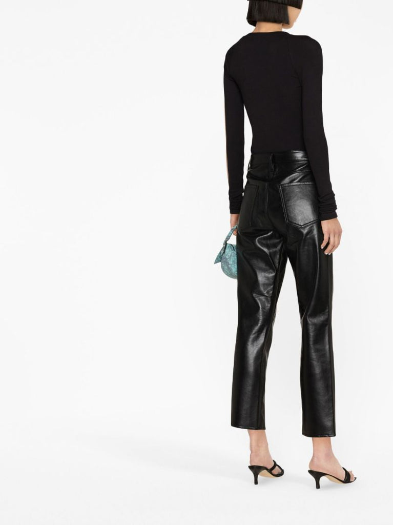Black Jolene Straight-leg Trousers