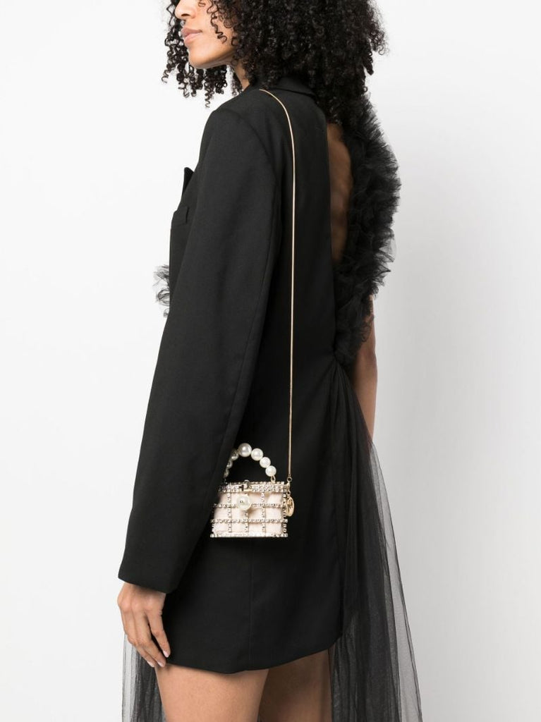 Neutral Holli Crystal Mini Bag