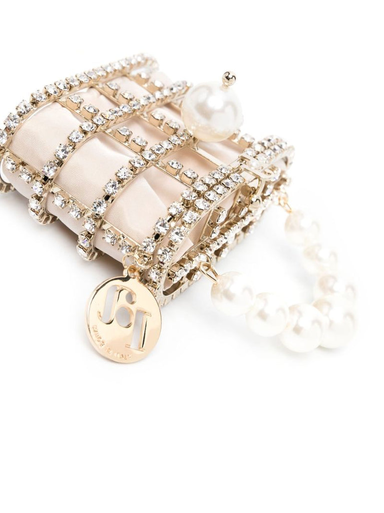 Neutral Holli Crystal Mini Bag