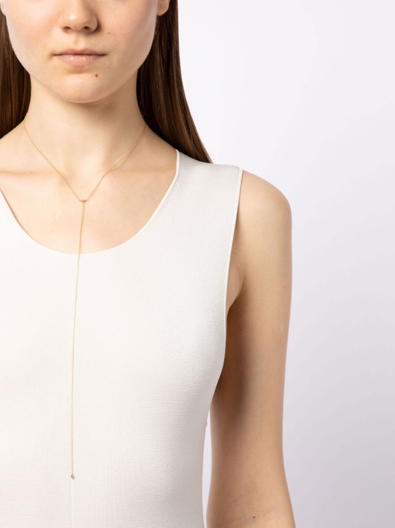 14k Yellow Gold Diamond Necklace