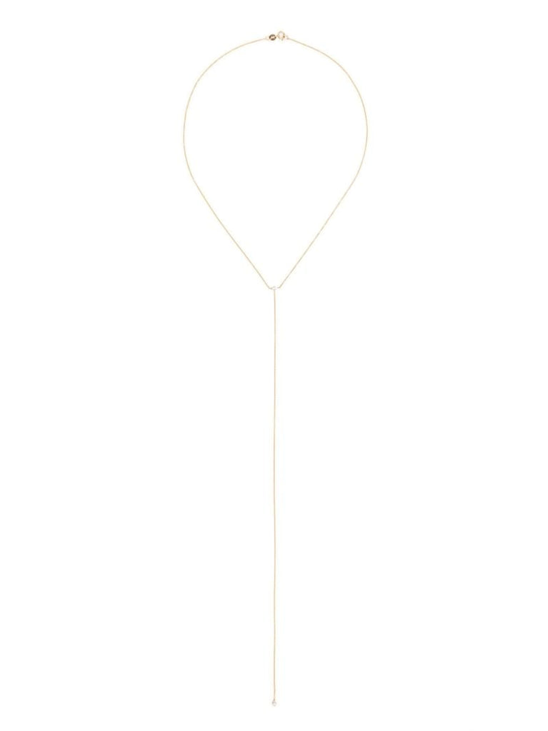 14k Yellow Gold Diamond Necklace