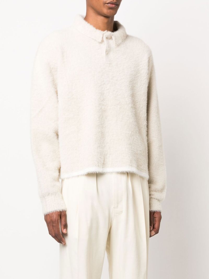 White Le Polo Neve Knit Sweater