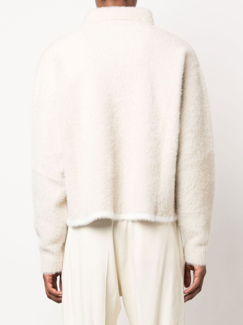White Le Polo Neve Knit Sweater