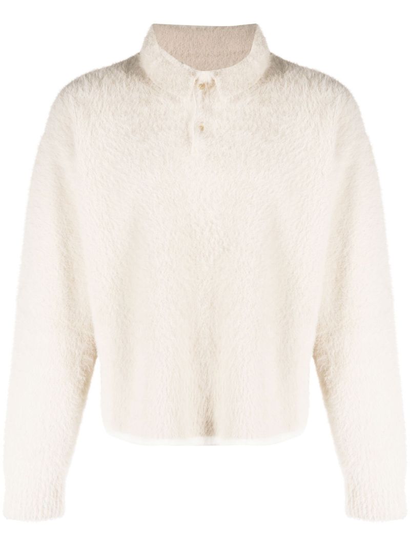 White Le Polo Neve Knit Sweater