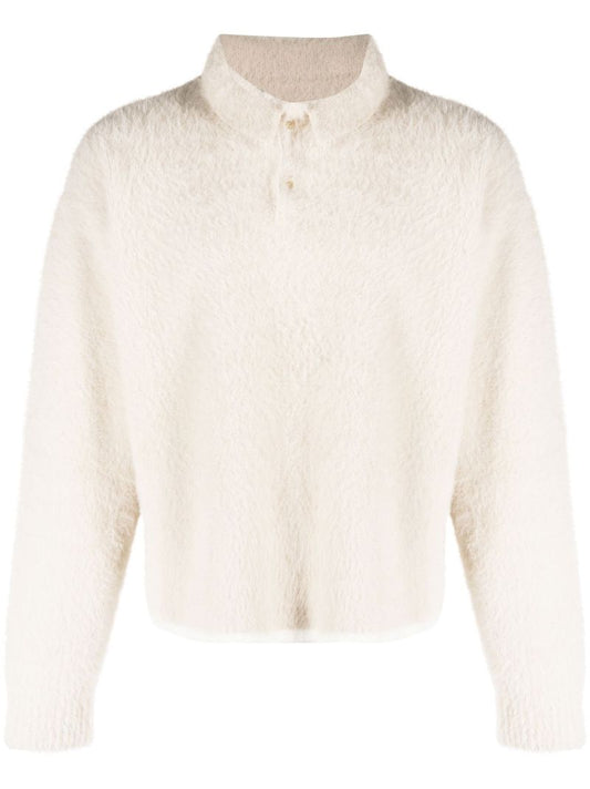 White Le Polo Neve Knit Sweater