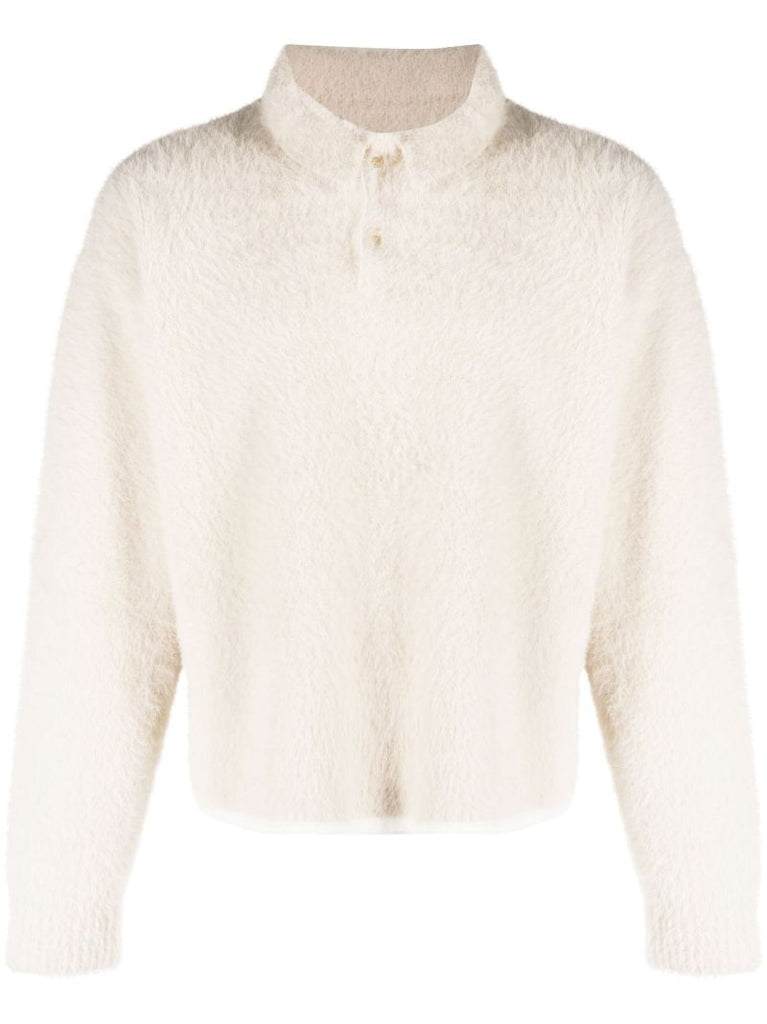 White Le Polo Neve Knit Sweater