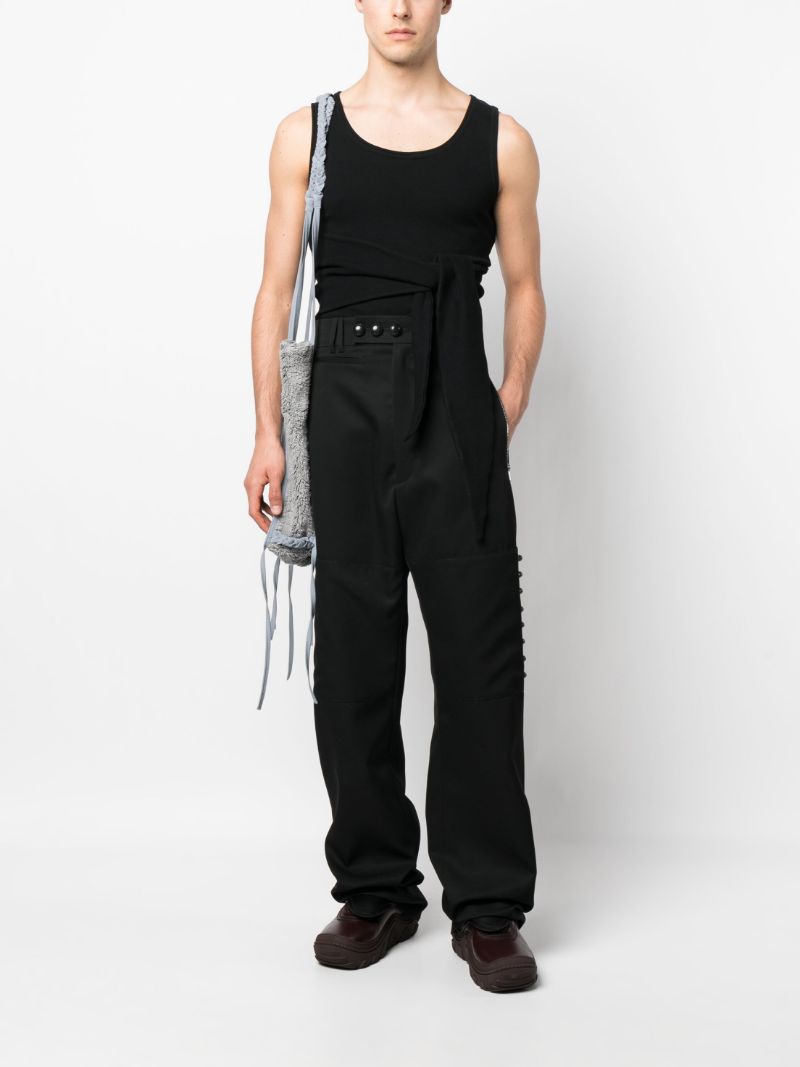 Black Hedar Wide-leg Trousers