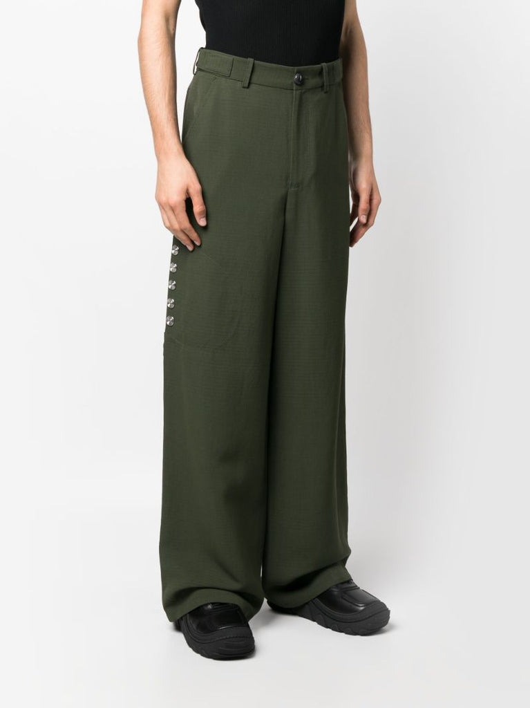 Green Arjin Wide-leg Trousers