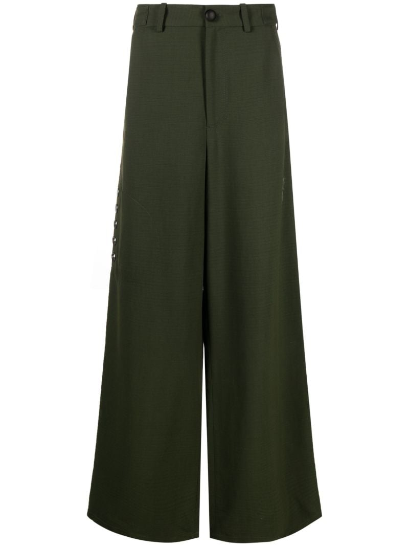 Green Arjin Wide-leg Trousers