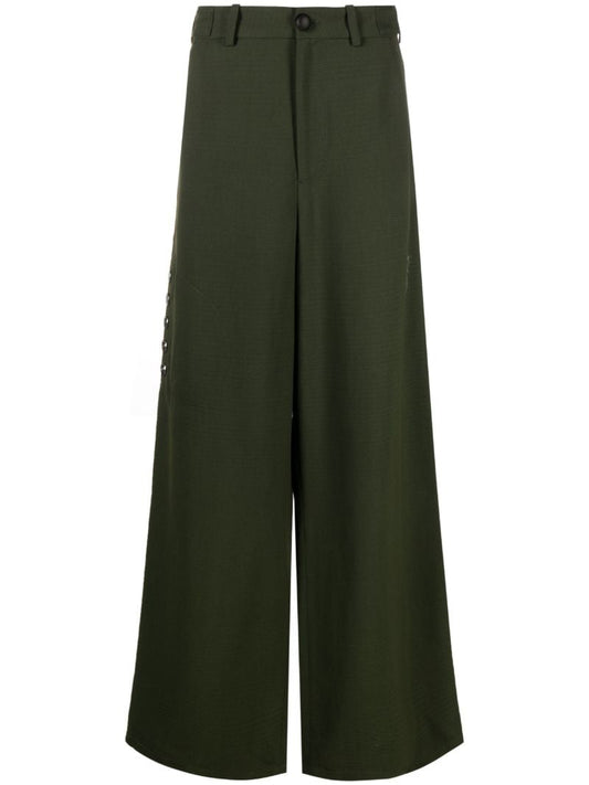 Green Arjin Wide-leg Trousers