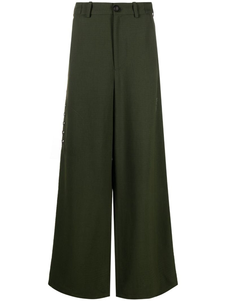 Green Arjin Wide-leg Trousers