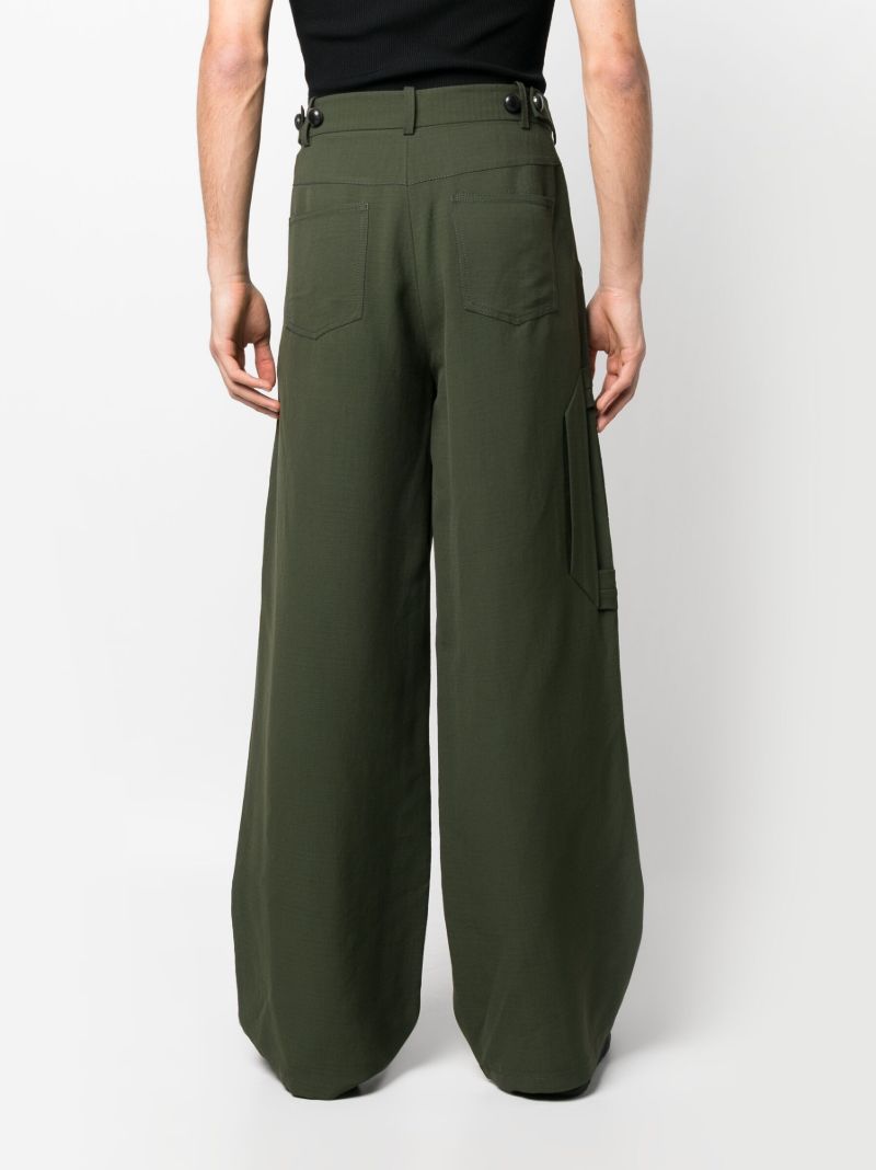 Green Arjin Wide-leg Trousers