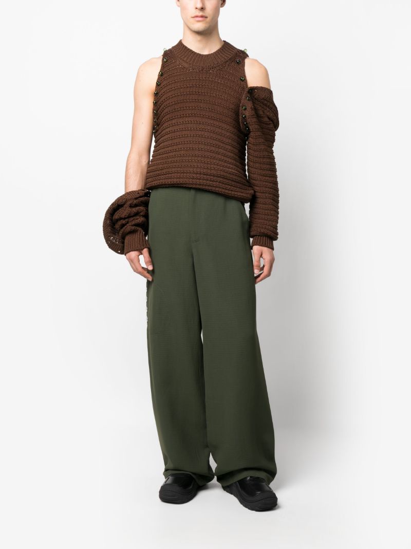 Green Arjin Wide-leg Trousers