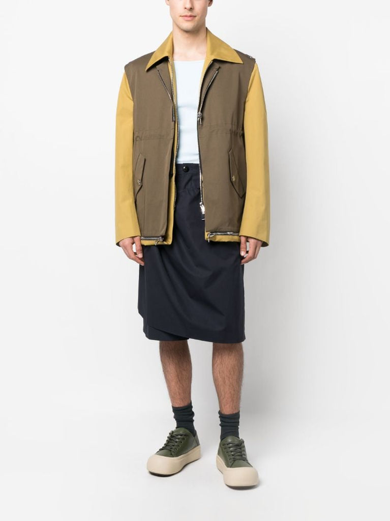 Blue Sozan Draped Shorts