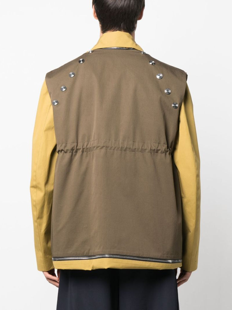 Brown Mori Layered Jacket