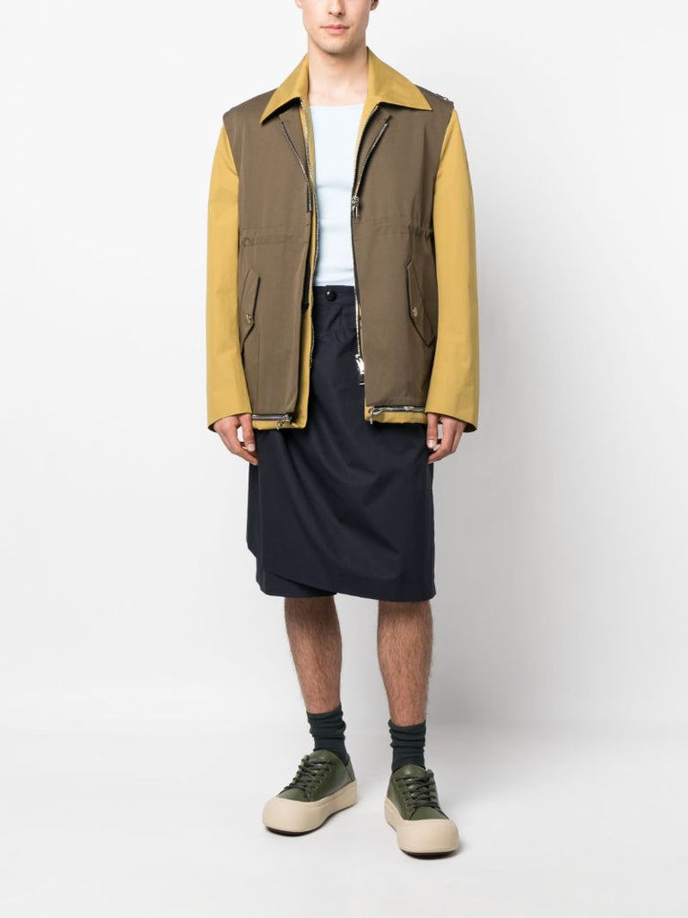 Brown Mori Layered Jacket