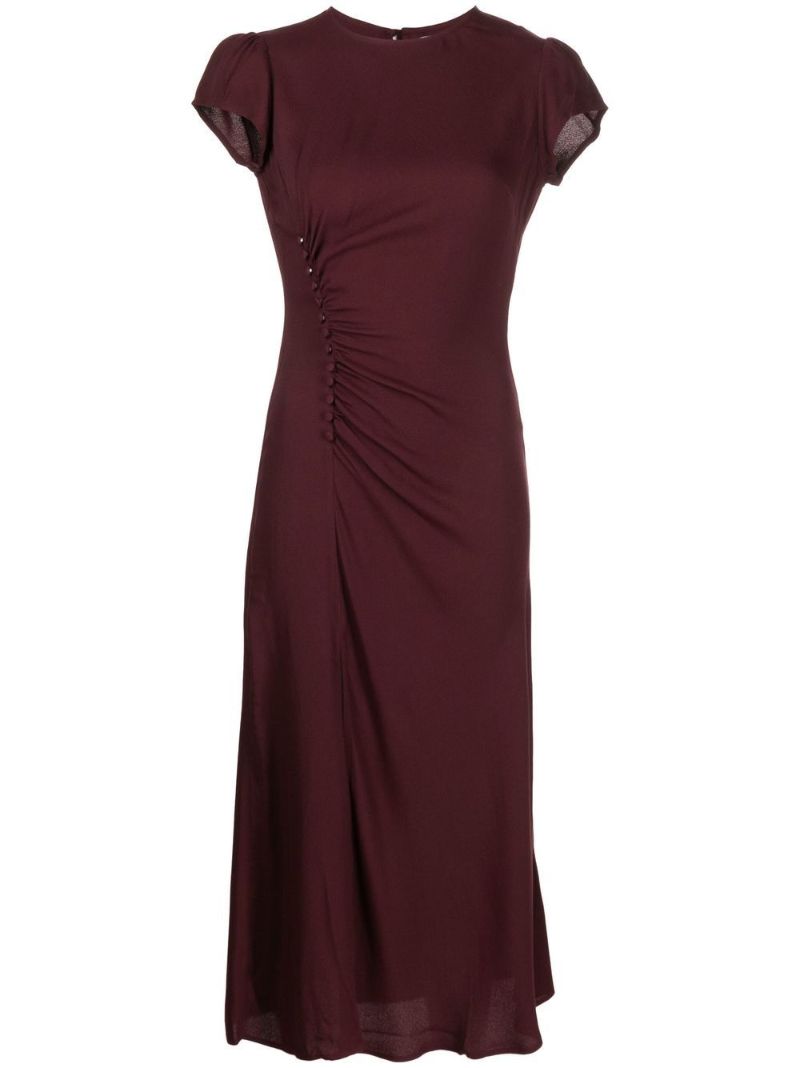 Red Frasier Midi Dress