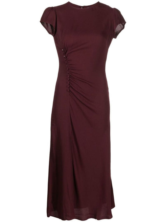 Red Frasier Midi Dress