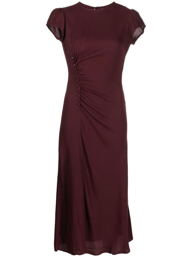 Red Frasier Midi Dress