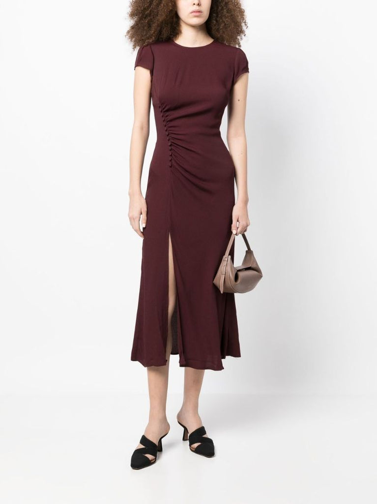Red Frasier Midi Dress