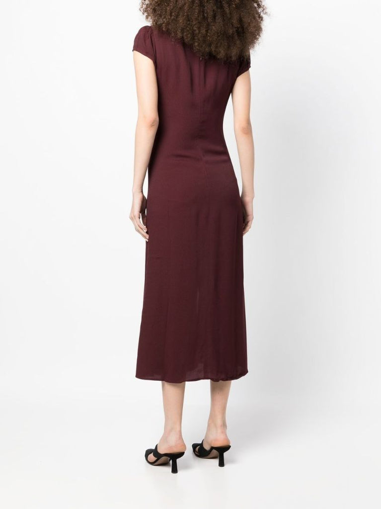 Red Frasier Midi Dress