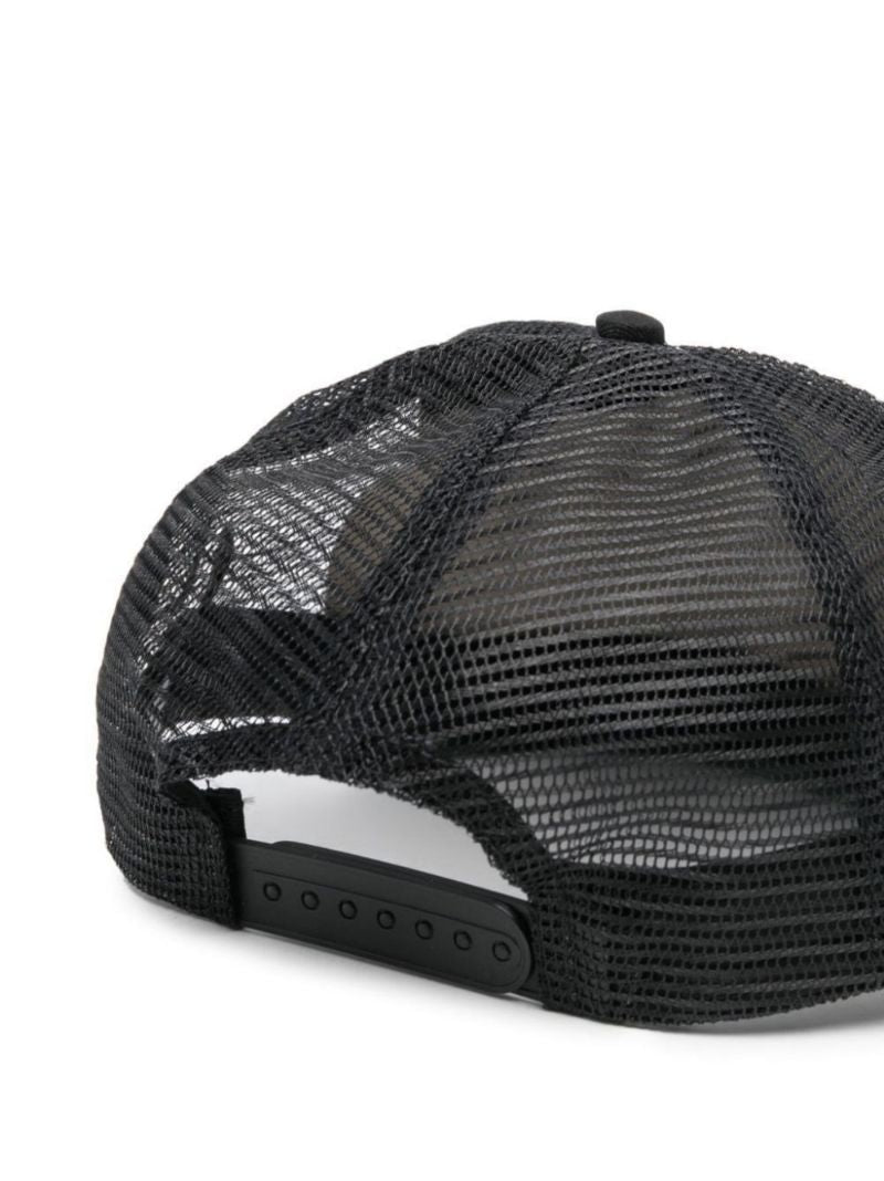 Black and White Americana Eagle Logo Trucker Hat