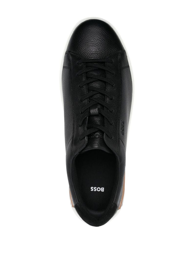 Black Clint Tenn Leather Sneakers