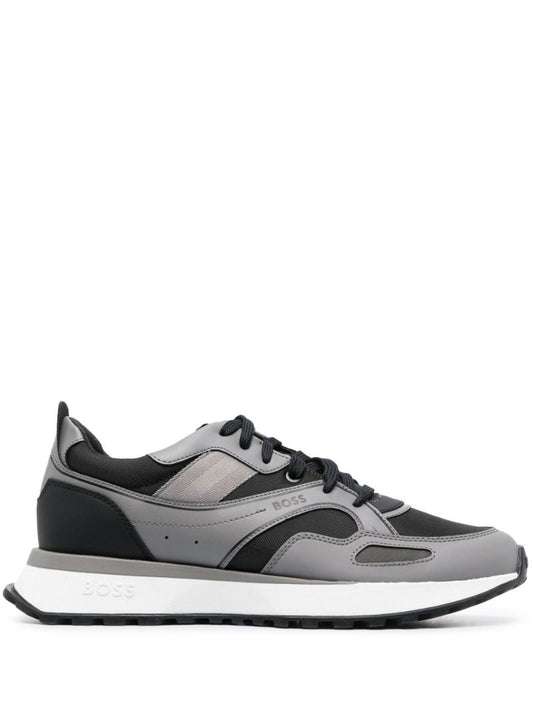 Grey Jonah Runn Leather Sneakers